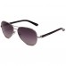 Lulu Guinness Sunglasses In Gun Metal Aviators