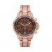 Michael Kors Watch In Rose Gold And Brown - Chronograph
