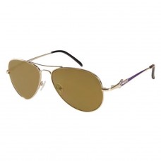 Guess Sunglasses In Gold/violet Aviators