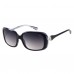 Guess By Marciano Sunglasses In Black Over Black & White Horn Rectangl