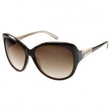 Guess By Marciano Sunglasses In Black Over Brown Straited Cats Eyes