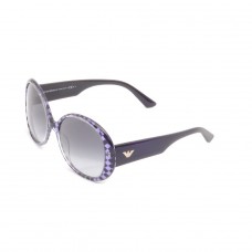 Armani Sunglasses In Purple/black Chequer Round