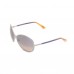 Tom Ford 'iris' Sunglasses Oversized In Grey/blue