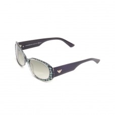 Armani Occhiali Oval Sunglasses In Black & Green