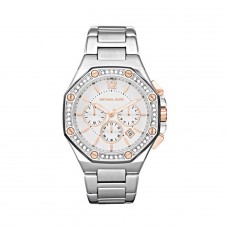 Michael Kors Watch In Silver & Rose Gold  - Chronograph