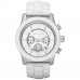 Michael Kors Watch In White And Stainless Steel  - Chronograph