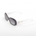 Vogue Sunglasses In Black / White Round