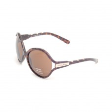Guess By Marciano Sunglasses In Tortoiseshell Oversized Round