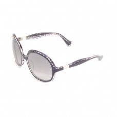 Emilio Pucci Black & Clear Oversized Round Sunglasses