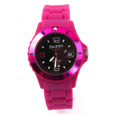 Skimp Charmeuse Watch In Bright Pink