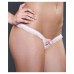 Titlion Ruffle Mesh Lace-up Crotchless Thong Panties