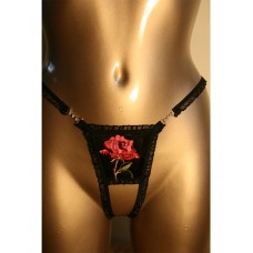 Lovely Diki Red Rose 'i Love You' Crotchless G String