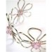 Silver With Pink Stones Bangle Silver With Pink Stones Bangle