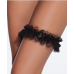 Black Lace Leg Garter By Coquette
