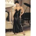 Shirley Of Hollywood Black Charmeuse Gown 20300