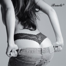 Bracli Ebony Night Black Classic Pearl Thong