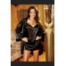 Charmeuse Robe And Lingerie Babydoll Set - Plus Size