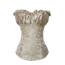Gold Satin Corset Top