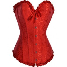 Red Overbust Corset Top