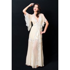 Liliana Casanova Tuileries Silk Dressing Gown