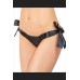 Black Crotchless Lace Panty By Coquette