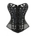 Black Mesh & Scroll Corset