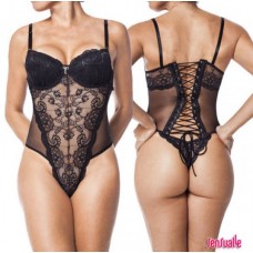 Portugues Mesh And Lace Corset By Sensualle