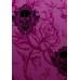 Large Winged Skull Pink Black Sample