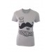 Womens Moustache You Grey