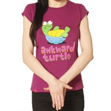 Womens Awkward Turtle Purple