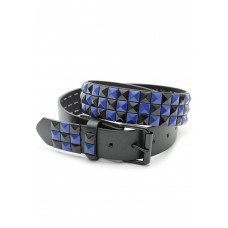 Blue And Black Checked Studded
