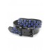 Blue And Black Checked Studded