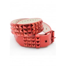 Red Studded Metallic