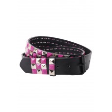 Pink And Silver Checked Studded