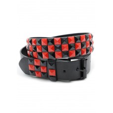 Red And Black Checked Studded