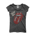 Womens The Rolling Stones Red Tongue Diamante