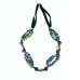 Blue & Green Cluster Necklace