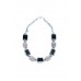 Chrome Cube Bead Necklace