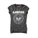 Womens Ramones Vintage Logo Charcoal