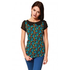 Pixel Zombie Collar Top