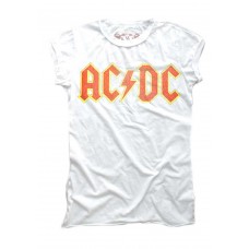 Womens Acdc Logo White 
