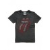 Mens The Rolling Stones Tongue Red Diamante Charcoal