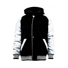 Hooded College Black/white