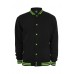 Contrast College Black/lime
