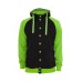 Light Fleece Button Black/lime