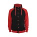 Light Fleece Button Black/red