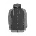 Light Fleece Button Charcoal