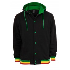 Hooded College Black/rasta