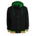 Hooded College Black/rasta