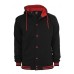 Hooded College Black/red